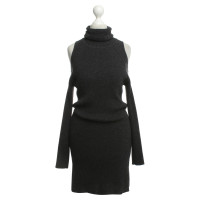 360 Sweater Kaschmir-Kleid in Dunkelgrau