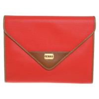 Ferre Clutch Bag in Red