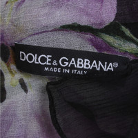 Dolce & Gabbana Großes Tuch mit floralem Print