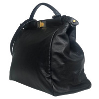 Fendi Peekaboo Bag Large en Cuir en Noir