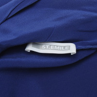 St. Emile Zijden blouse in blauw