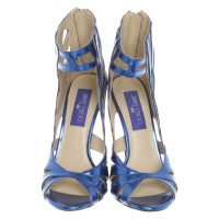 Jimmy Choo For H&M Sandals Patent leather in Blue