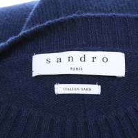 Sandro Wollen trui in blauw