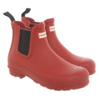 Hunter Ankle boots in Red