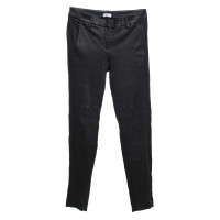 Brunello Cucinelli trousers with leather in black