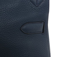 Hermès Handtasche aus Leder in Blau