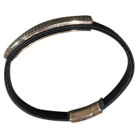 Swarovski Bracelet en Cuir en Noir