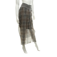 Brunello Cucinelli skirt with checked pattern