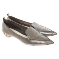 Nicholas Kirkwood Slippers/Ballerinas Leather in Grey