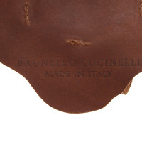 Brunello Cucinelli Broche en cuir