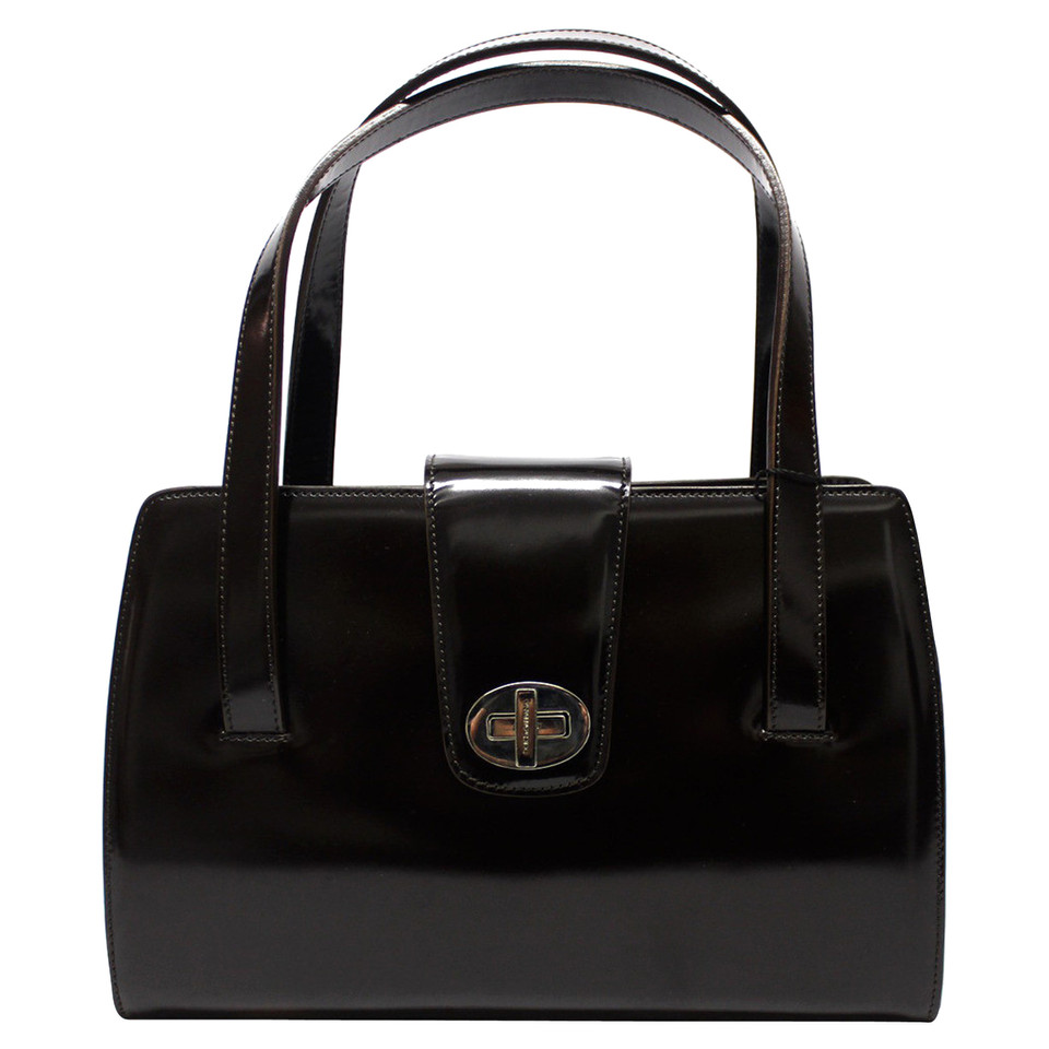 Dolce & Gabbana Shopper aus Lackleder in Braun