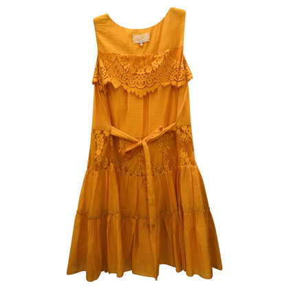 Twin Set Simona Barbieri Kleid aus Baumwolle in Orange