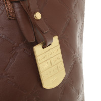 Longchamp Leder-Handtasche in Braun