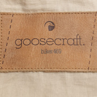 Andere Marke Goosecraft - Lederjacke in Creme