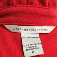 Diane Von Furstenberg Wikkeljurk in Red