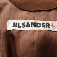 Jil Sander Jacke/Mantel aus Leder in Braun