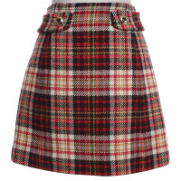 Prada skirt with plaid pattern