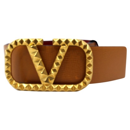Valentino Garavani Belt Leather in Beige