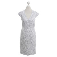 Reiss Gray dress with white lace