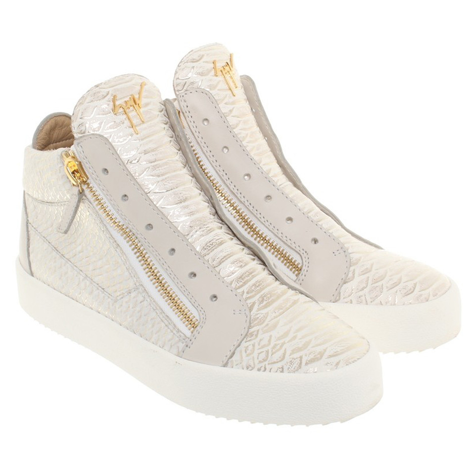 Giuseppe Zanotti Sneakers with reptile embossing