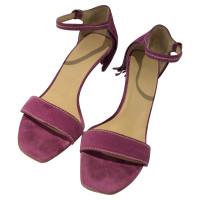 Miu Miu Sandalen aus Wildleder in Violett