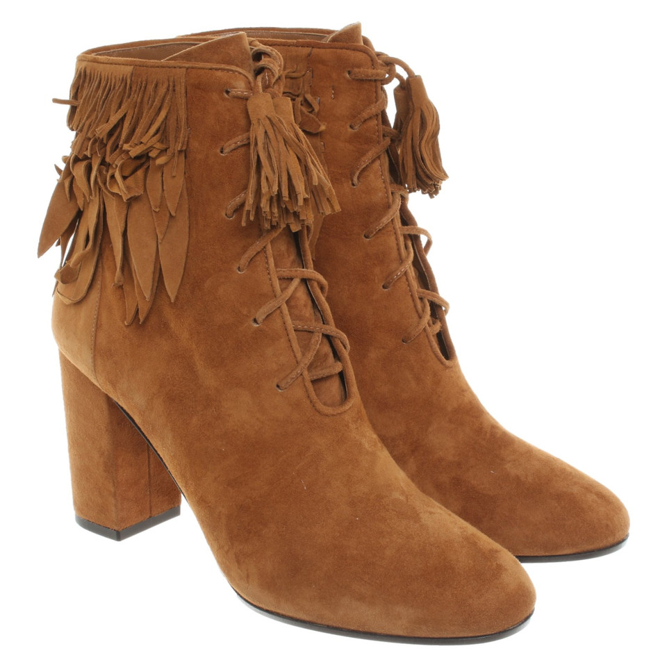 Aquazzura Ankle boots Suede in Brown