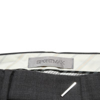 Sport Max Trousers Wool in Grey