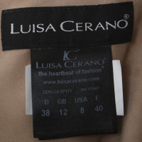 Luisa Cerano Veste en cuir beige