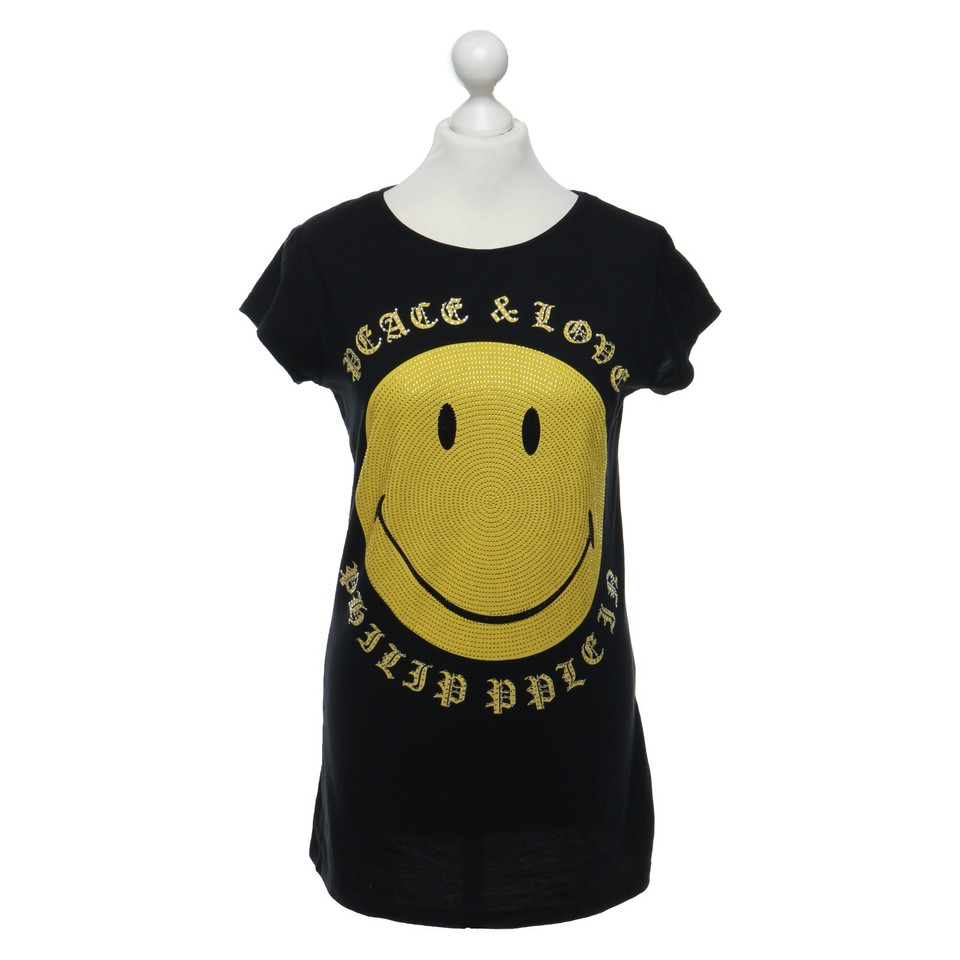 Philipp Plein T-shirt con stampa smiley