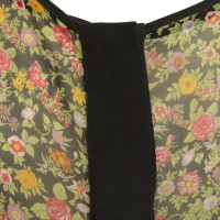 Rag & Bone Silk-Top with floral pattern