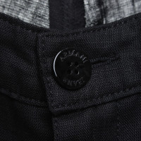 Armani Jeans pantaloni di lino in nero