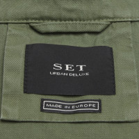 Set Jacke/Mantel aus Baumwolle in Khaki