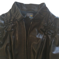 Fendi Black soft leather jacket