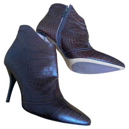 Just Cavalli Ankle boots Leather in Brown