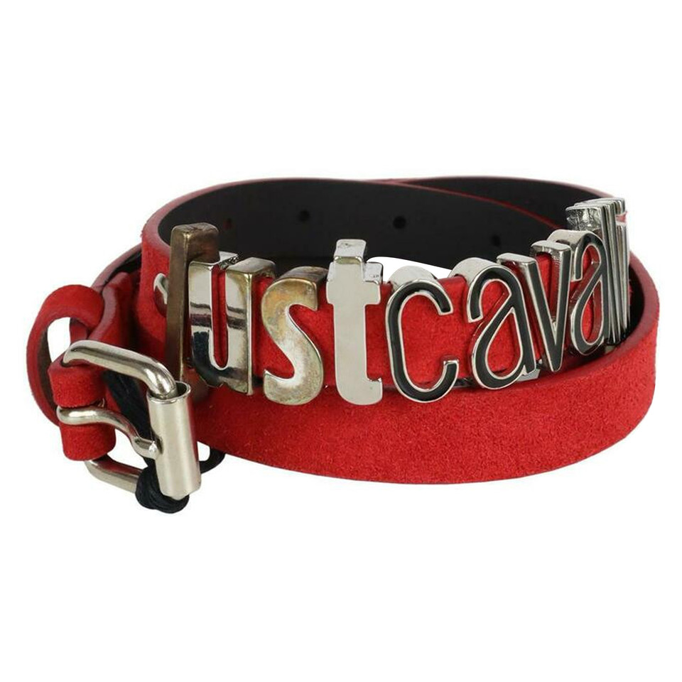 Just Cavalli Belt Leather in Red