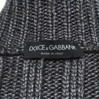 Dolce & Gabbana Silberfarbene Strickjacke