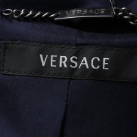 Versace Blazer Wol in Blauw