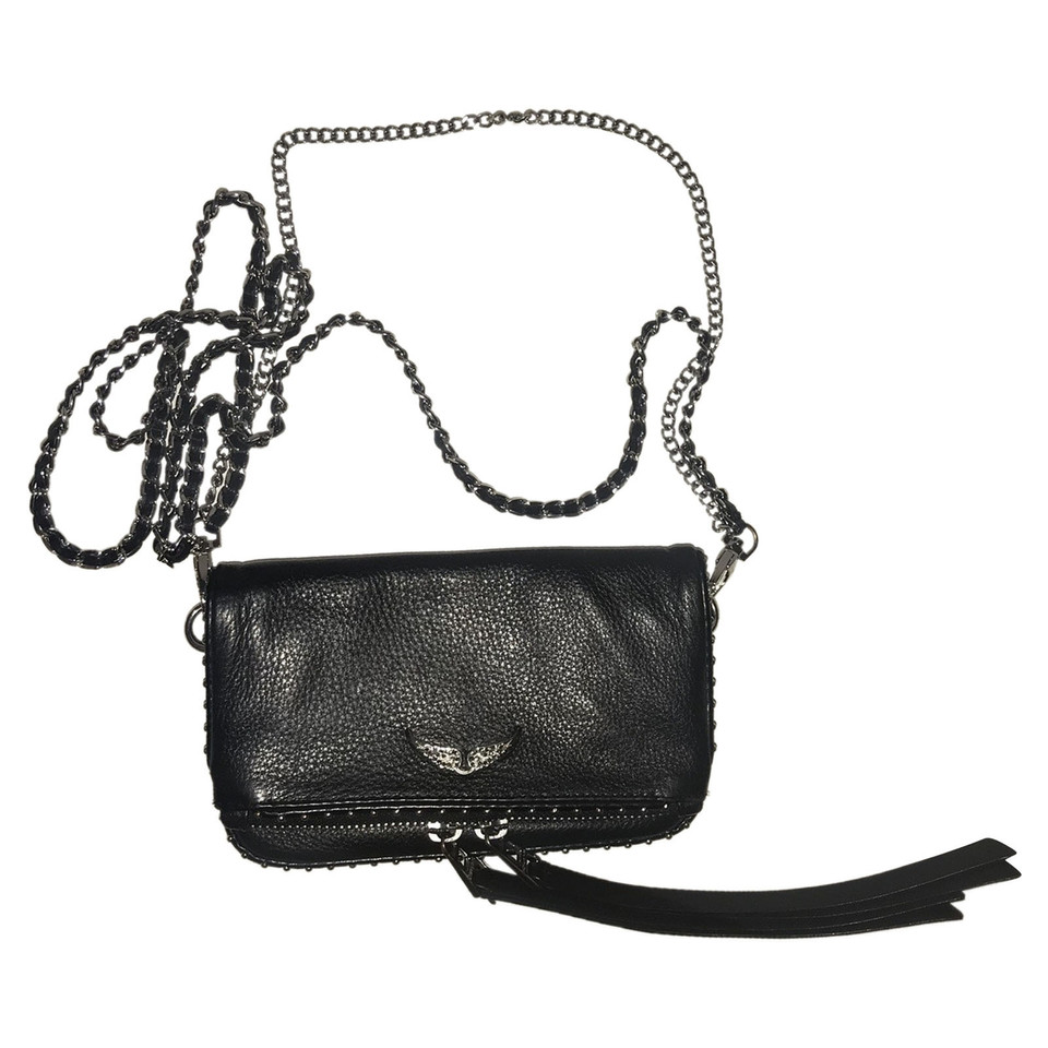 Zadig & Voltaire Clutch en Cuir en Noir