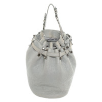 Alexander Wang Diego Bucket Bag Small Leer in Grijs