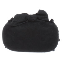 Maliparmi Clutch aus Leder in Schwarz