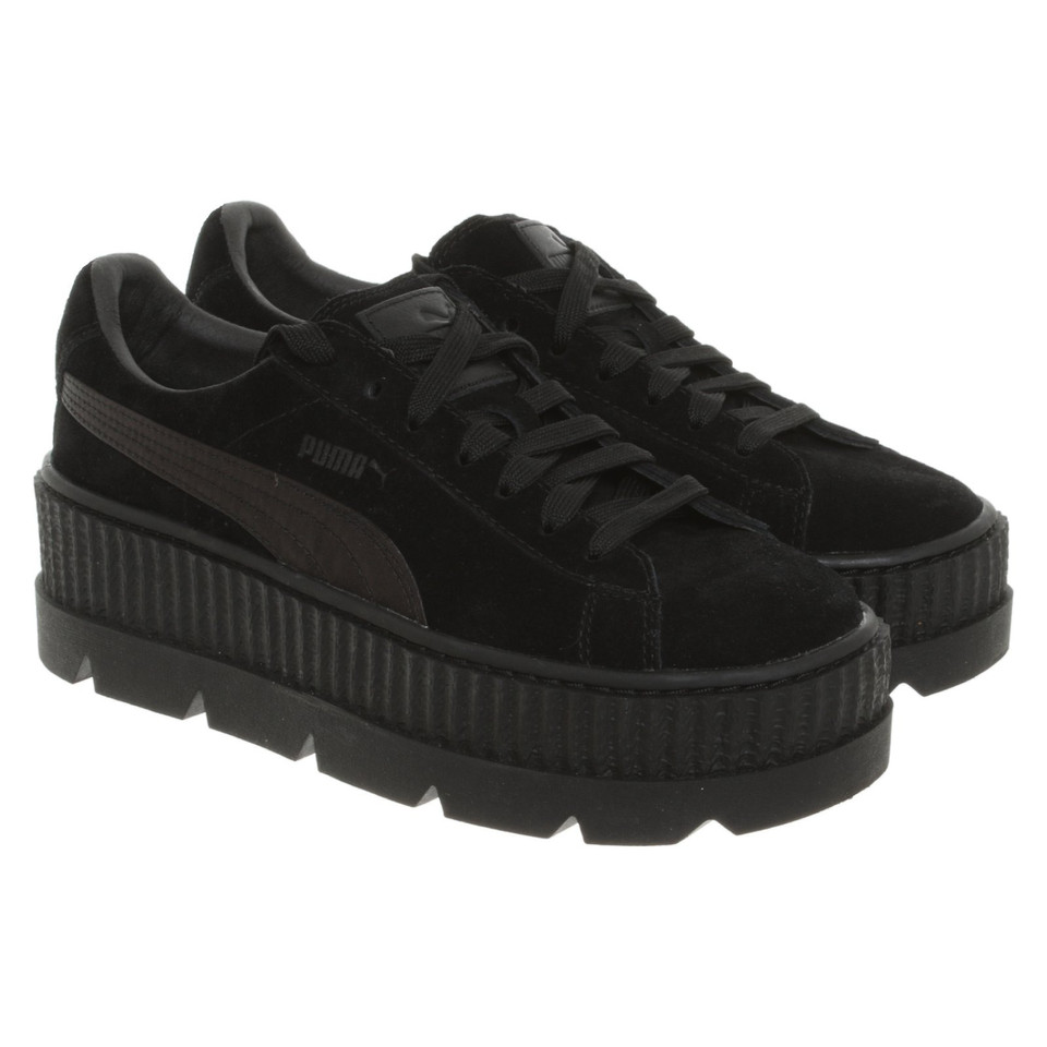 Alexander Mc Queen For Puma Sneakers aus Leder in Schwarz