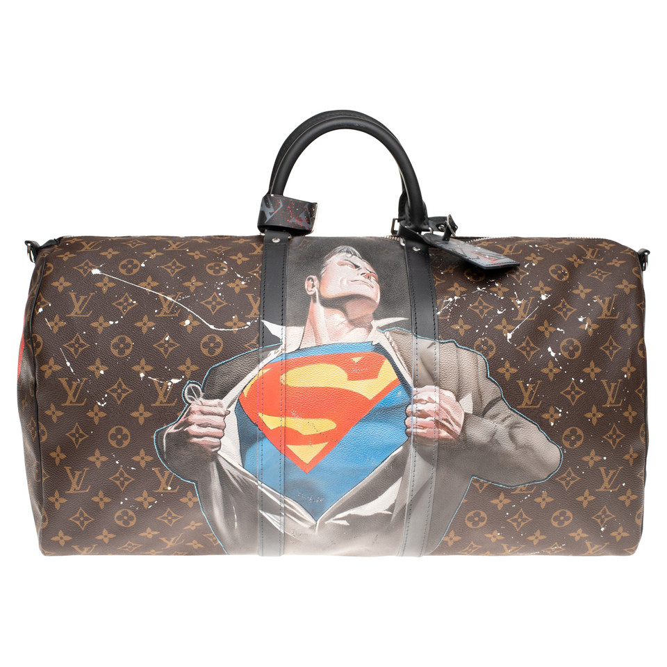 Louis Vuitton Keepall 55 Canvas in Brown