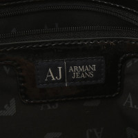 Armani Jeans Handtasche aus Lackleder