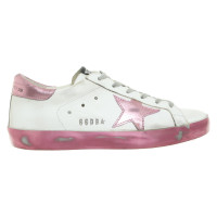 Golden Goose Sneakers in white / pink
