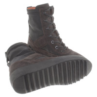 Yeezy Lace-up boots in dark brown