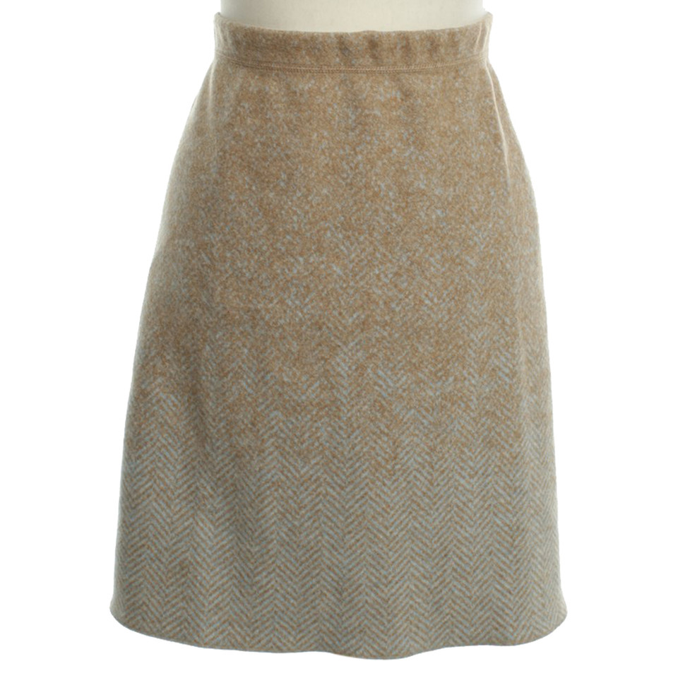 Marc Cain Wool skirt with print
