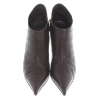 Gucci Ankle boots Leather in Brown