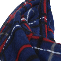 Riani Scarf in blue with check pattern