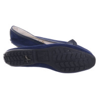 French Sole Ballerinas in blue