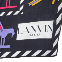 Lanvin Foulard en soie multicolore